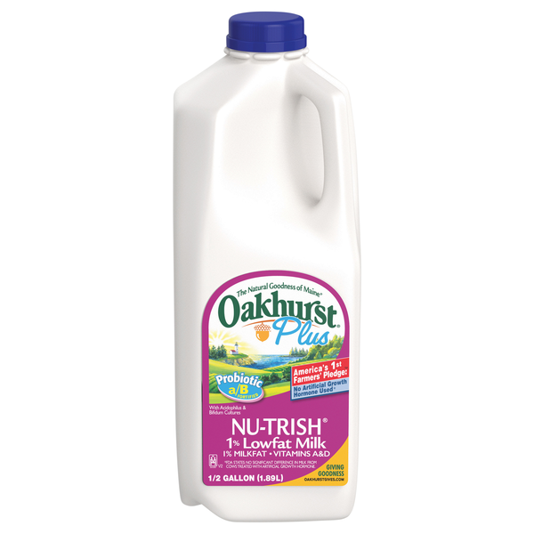 Oakhurst NU-Trish 1% Lowfat Milk
