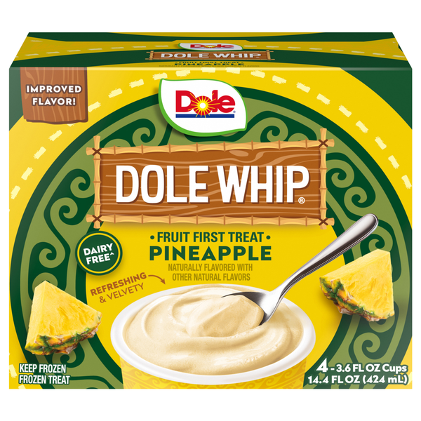 Dole Whip Pineapple Frozen Treat Cups - 4 ct