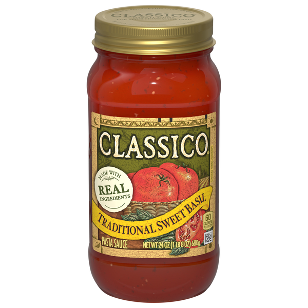 Save on Classico Traditional Sweet Basil Pasta Sauce Order Online