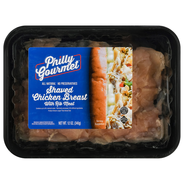 Philly Gourmet Shaved Chicken Breast with Rib Meat
