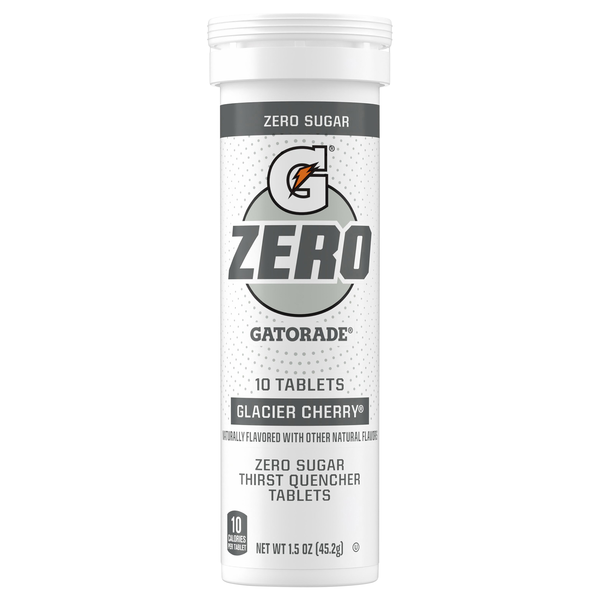 Gatorade Zero Sugar Glacier Cherry Thirst Quencher Tablets - 10 ct