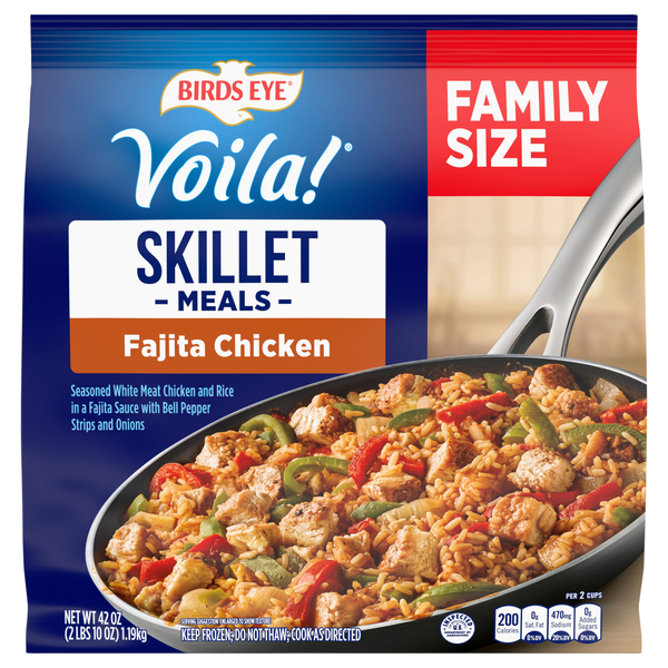 Birds Eye Voila! Fajita Chicken Family Size Frozen Skillet Meal