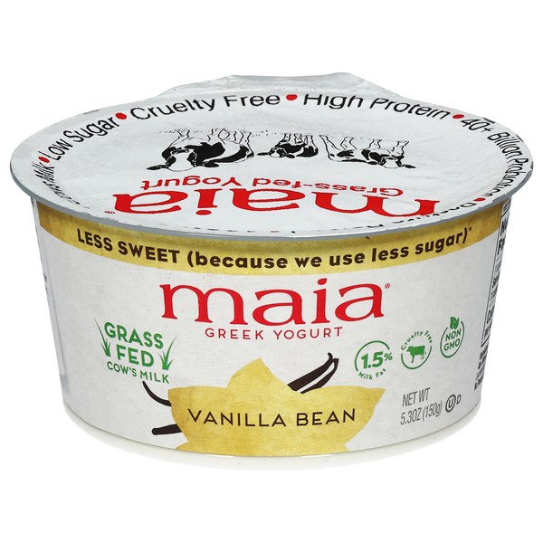 Maia Grass-fed Vanilla Bean Greek Yogurt Cup