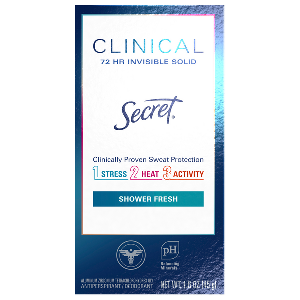 Save on Secret Clinical + Strength Antiperspirant Deodorant Shower