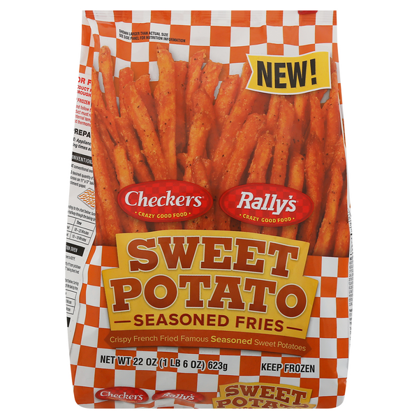 Checkers Rally's Sweet Potato Seasoned Fries Frozen