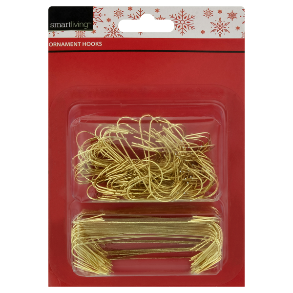 Smart Living Holiday Ornament Hooks Gold