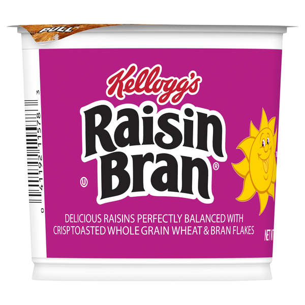 Kellogg's Raisin Bran Cereal Cup with High Fiber