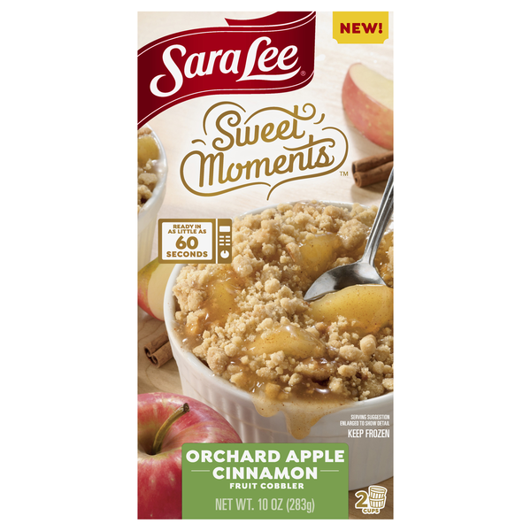 Sara Lee Sweet Moments Orchard Apple Cinnamon Fruit Cobbler Frozen