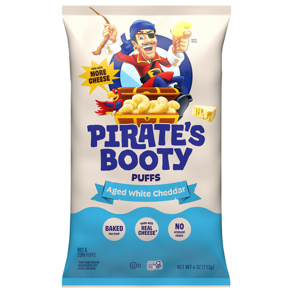 Pirate's Booty Aged White Cheddar Rice & Corn Puffs