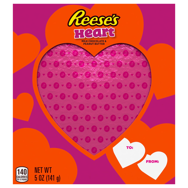 Reese's Milk Chocolate & Peanut Butter Cup Heart Valentine's Day Candy