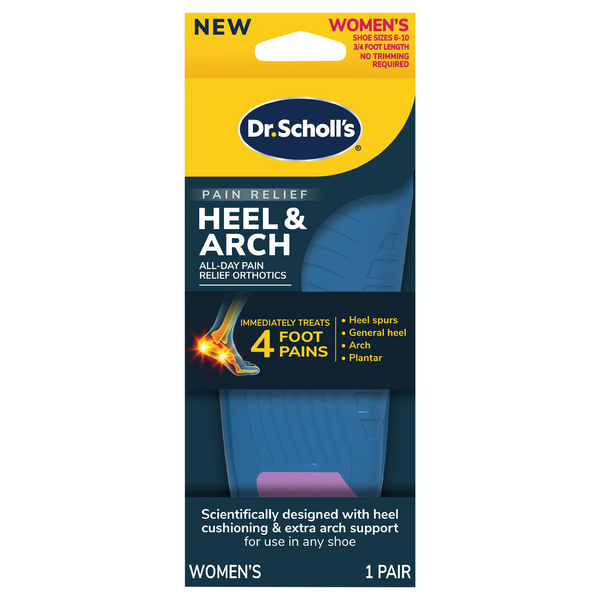 Dr. Scholl's Women's Heel & Arch All Day Pain Relief Orthotics