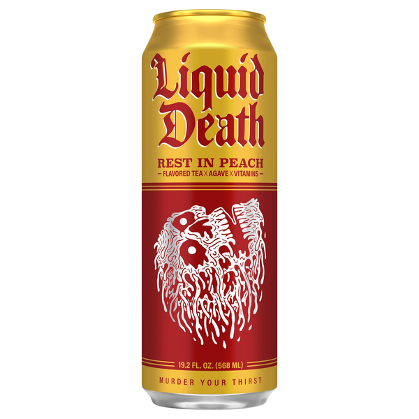 Liquid Death Rest In Peach Iced Tea