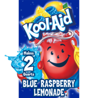 Kool-Aid Drink Mix Blue Raspberry Lemonade Unsweetened - Makes 2