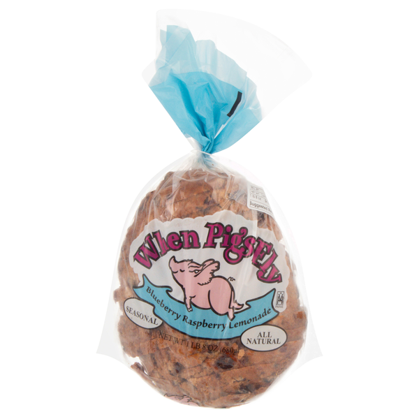 When Pigs Fly Blueberry Raspberry Lemonade Bread Loaf