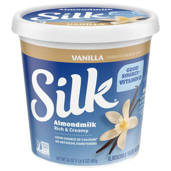 Silk Dairy Free Vegan Vanilla Almondmilk Yogurt Alternative