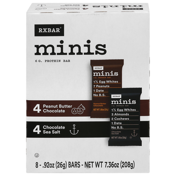Save on RXBAR Minis Protein Bar Peanut Butter Chocolate Chocolate Sea