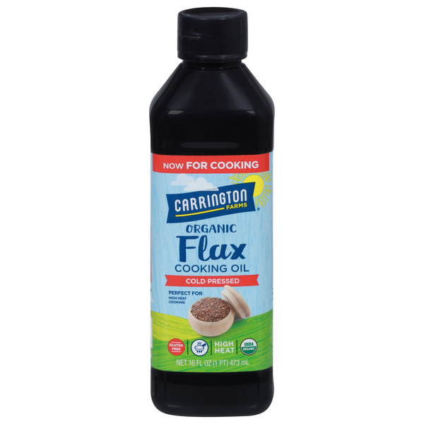 Save on Carrington Farms Organic Cold Pressed Flax Cooking Oil Order