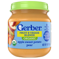 Gerber Organic 6+ Months Apple Sweet Potato Pear Fruit & Veggie Blends