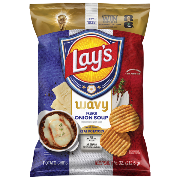 Lay's Wavy French Onion Soup Potato Chips