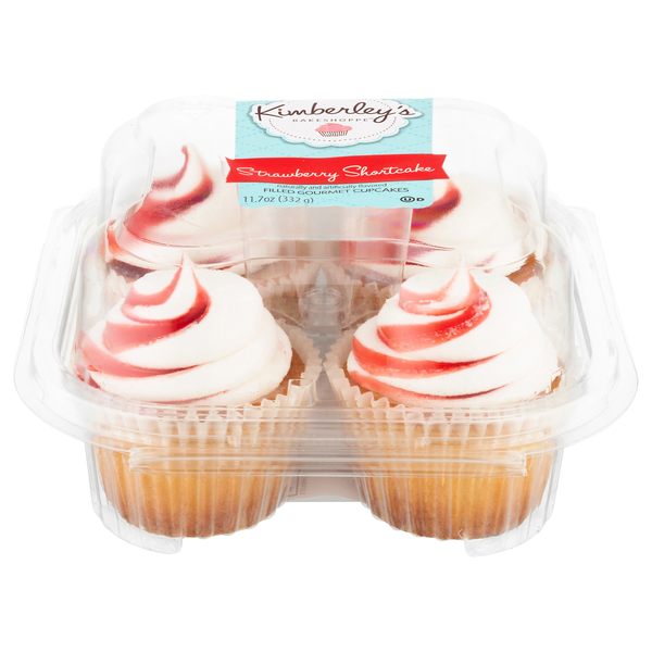 Kimberley's Bakeshoppe Strawberry Shortcake Gourmet Cupcakes - 4 ct