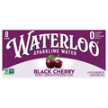 Waterloo Black Cherry Sparkling Water - 8 pk