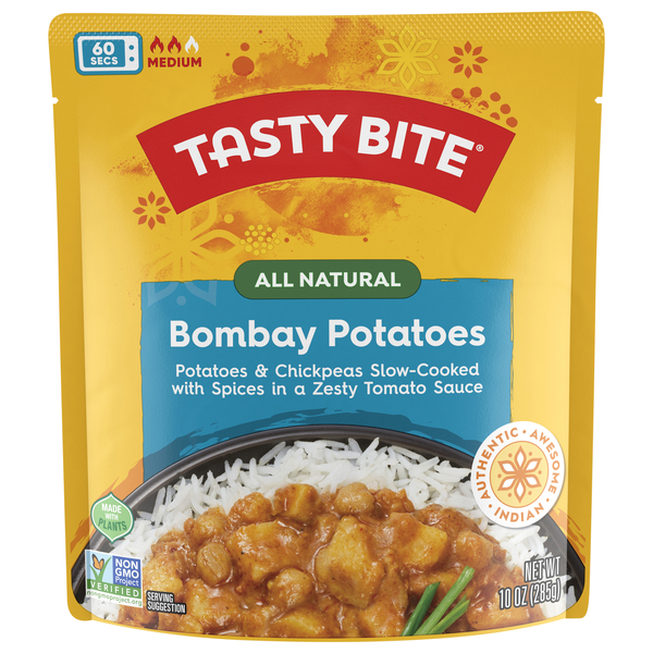 Tasty Bite All Natural 60 Second Medium Bombay Potatoes