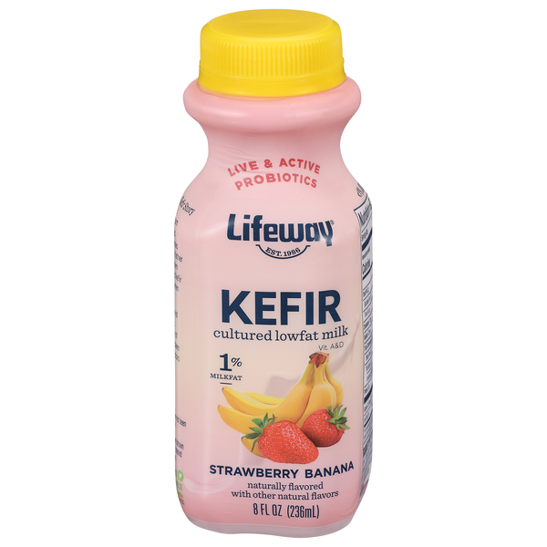 Lifeway Probiotic Low Fat Strawberry Banana Kefir