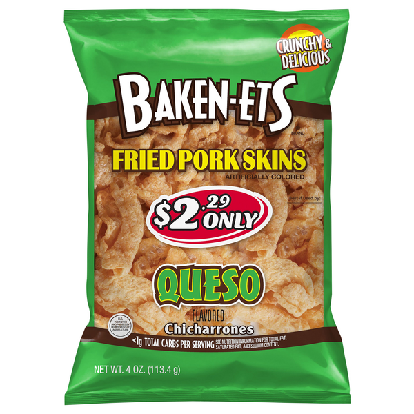 pork rinds and queso