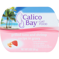 Calico Bay Grilled Tuna & Shrimp Recipe in Gravy Cat Food
