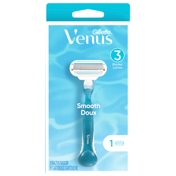 Gillette Venus Smooth 3 Blade Razor & Cartridge