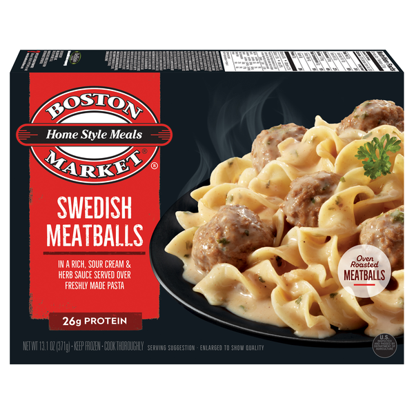 Boston Market Swedish Meatballs 26g Protein Frozen Meal