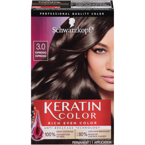 Schwarzkopf Keratin Color Permanent Hair Color Espresso 3.0