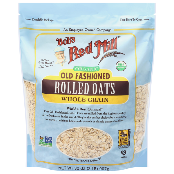 Bob's Red Mill Organic Whole Grain Old Fashioned Rolled Oats