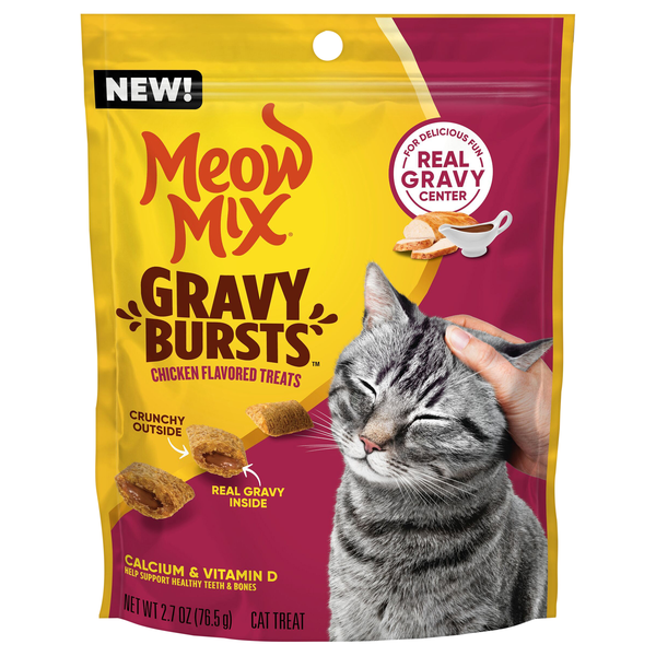 Meow Mix Gravy Bursts Chicken Flavored Cat Treats