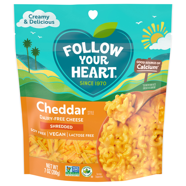 Follow Your Heart Dairy Free Plant-Based Vegan Finely Shredded Cheddar