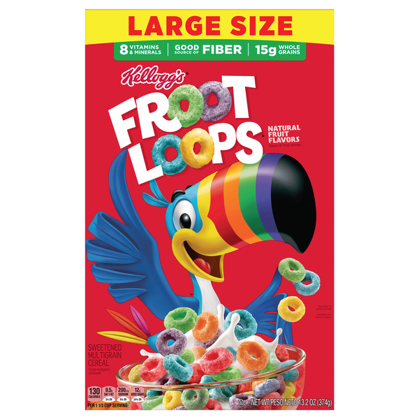 Froot Loops Fruit Flavor Multigrain Cereal Large Size