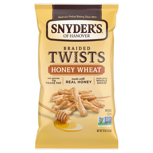Snyder's of Hanover Honey Wheat Braided Pretzel Twists