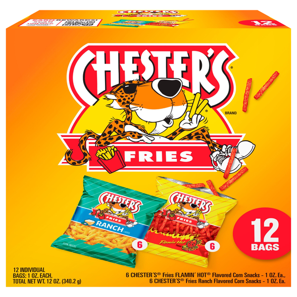 Chester's Fries Corn Snacks Variety Pack - 12 ct