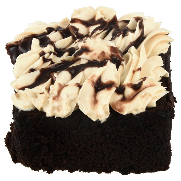 Hannaford Bakery Peanut Butter Chocolate Cake Square