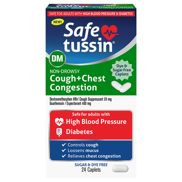 Safetussin Non-Drowsy Cough & Chest Congestion Caplets