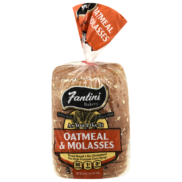 Fantini Bakery Oatmeal & Molasses Sliced Bread Loaf