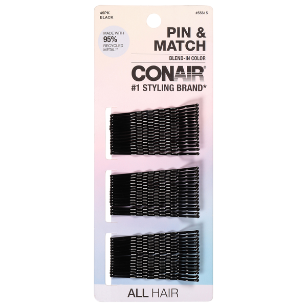 Conair Bobby Pins Black