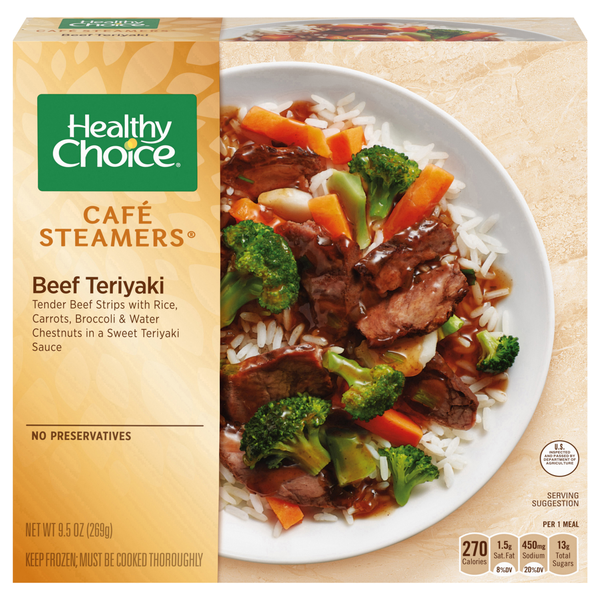 Healthy Choice Cafe Steamers Beef Teriyaki Frozen Meal