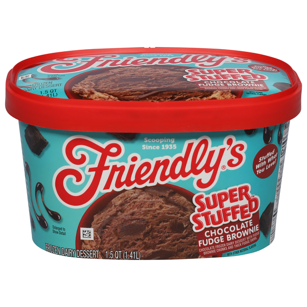 Friendly's Super Stuffed Chocolate Fudge Brownie Frozen Dairy Dessert