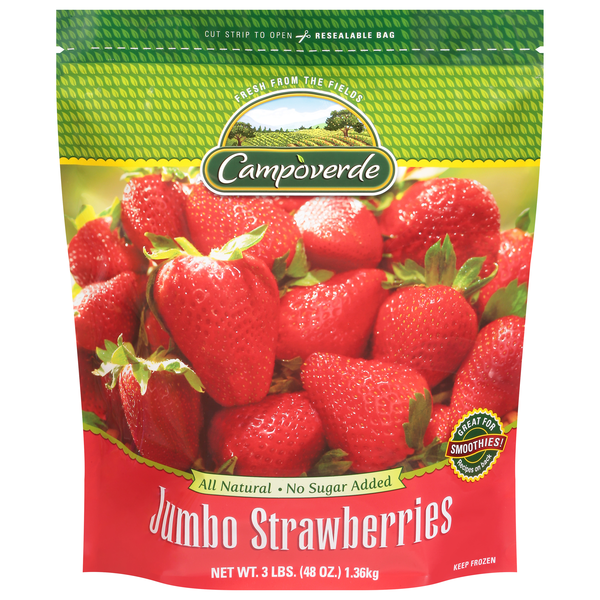 Campoverde All Natural Jumbo Strawberries Frozen