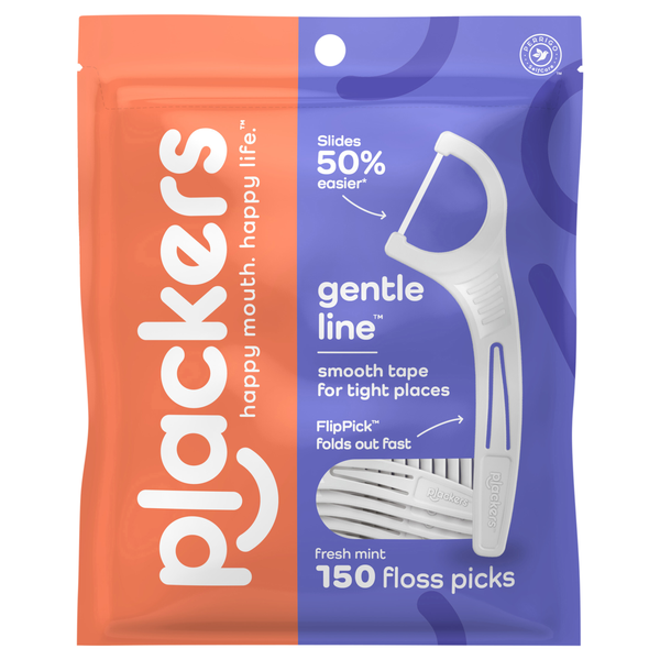 Plackers Gentle Line Fresh Mint Floss Picks