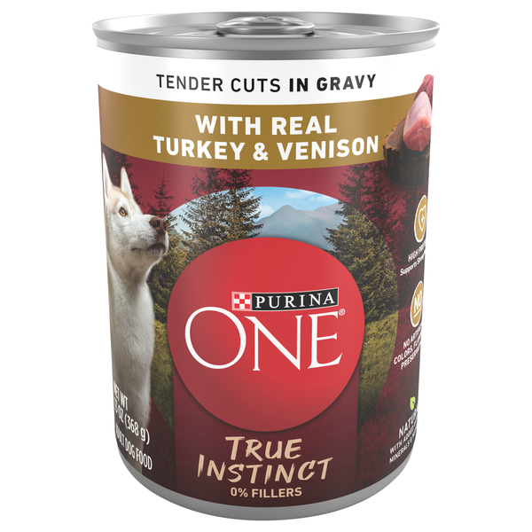 Purina ONE True Instinct Tender Cuts Turkey & Venison Adult Wet Dog Food