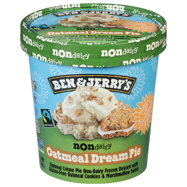 Ben & Jerry's Non-Dairy Vegan Oatmeal Dream Pie Frozen Dessert