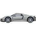Strategic Retail Partners Porsche 918 Pull Back Toy Car Silver 5 Inch