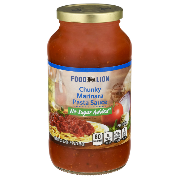 Save on Food Lion Chunky Marinara Pasta Sauce No Sugar Added Order